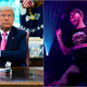 Donald Trump (Doug Mills-Pool/Getty Images); Linkin Park’s Mike Shinoda (Guy Prives/Getty Images)